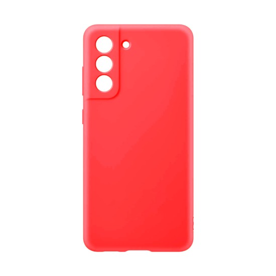 Silicone Case with Camera Shield for Samsung Galaxy S21 FE 5g Red Silicone Case with Camera Shield for Samsung Galaxy S21 FE 5g Red